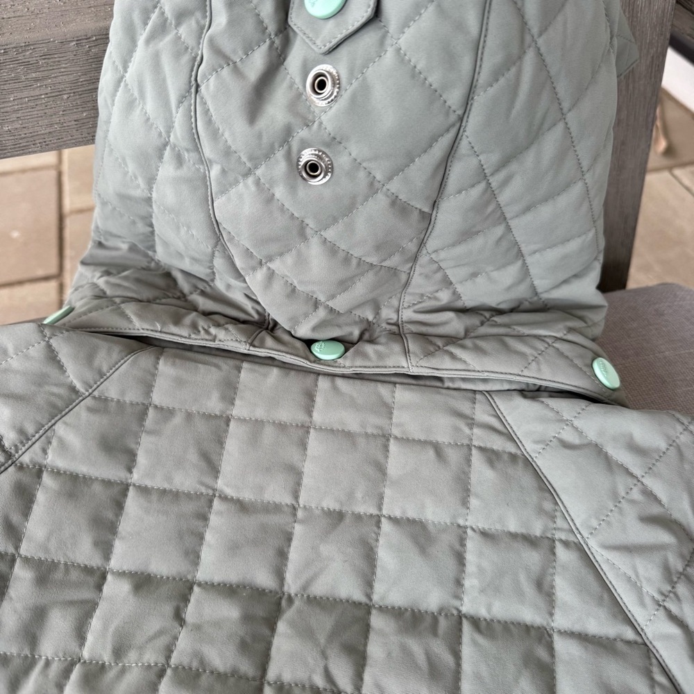 NWT Free People FP Movement All Prepped Ski Quilted Jacket Green Gray XL - Picture 12 of 14